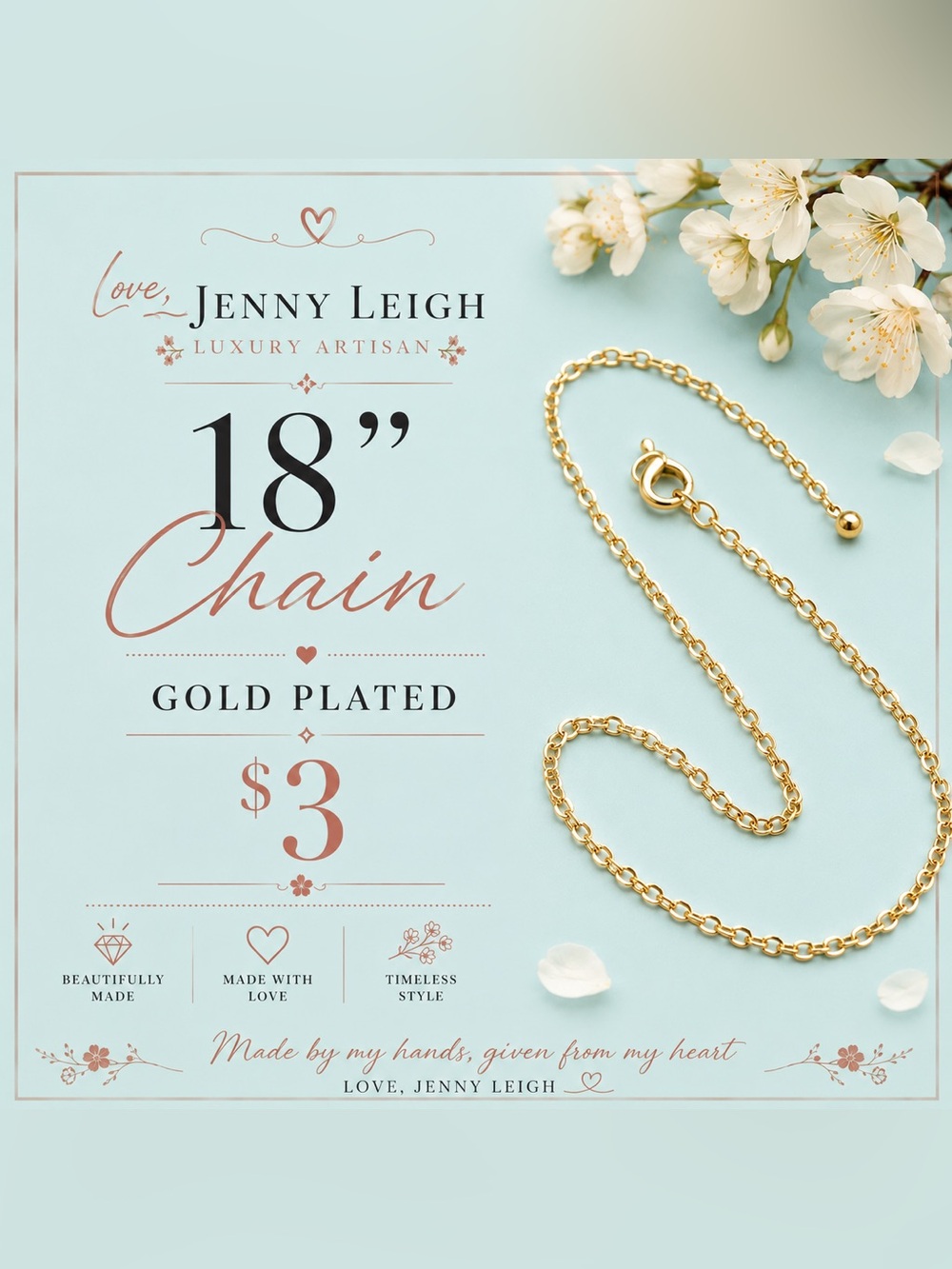 18” Gold-Plated Chain Necklace